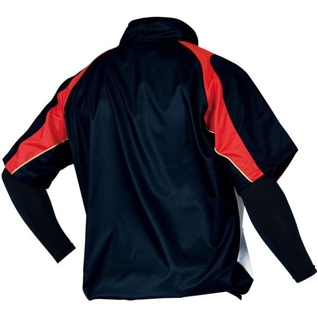 レワード 野球 ソフトボール用ウインドブレーカー Vジャン 半袖ハーフジップジャケット Gw 31 マーク加工対応 Gw 31 キヨタケスポーツ 通販 Yahoo ショッピング