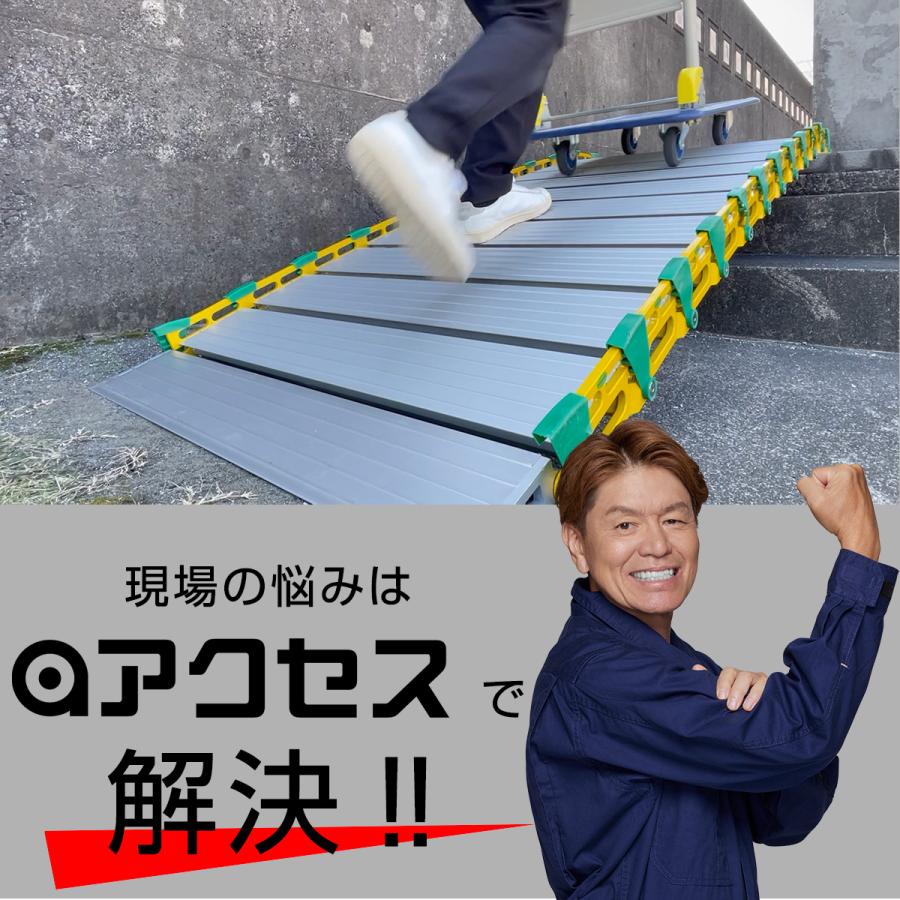 巻いて運べるロールスロープ・アクセス S AC-S スロープ 段差 溝 障害