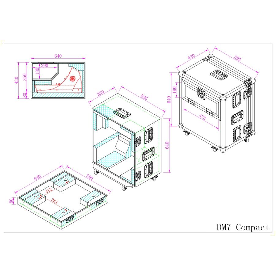 デジタルミキサーケース yamaha DM7compact 標準仕様 06