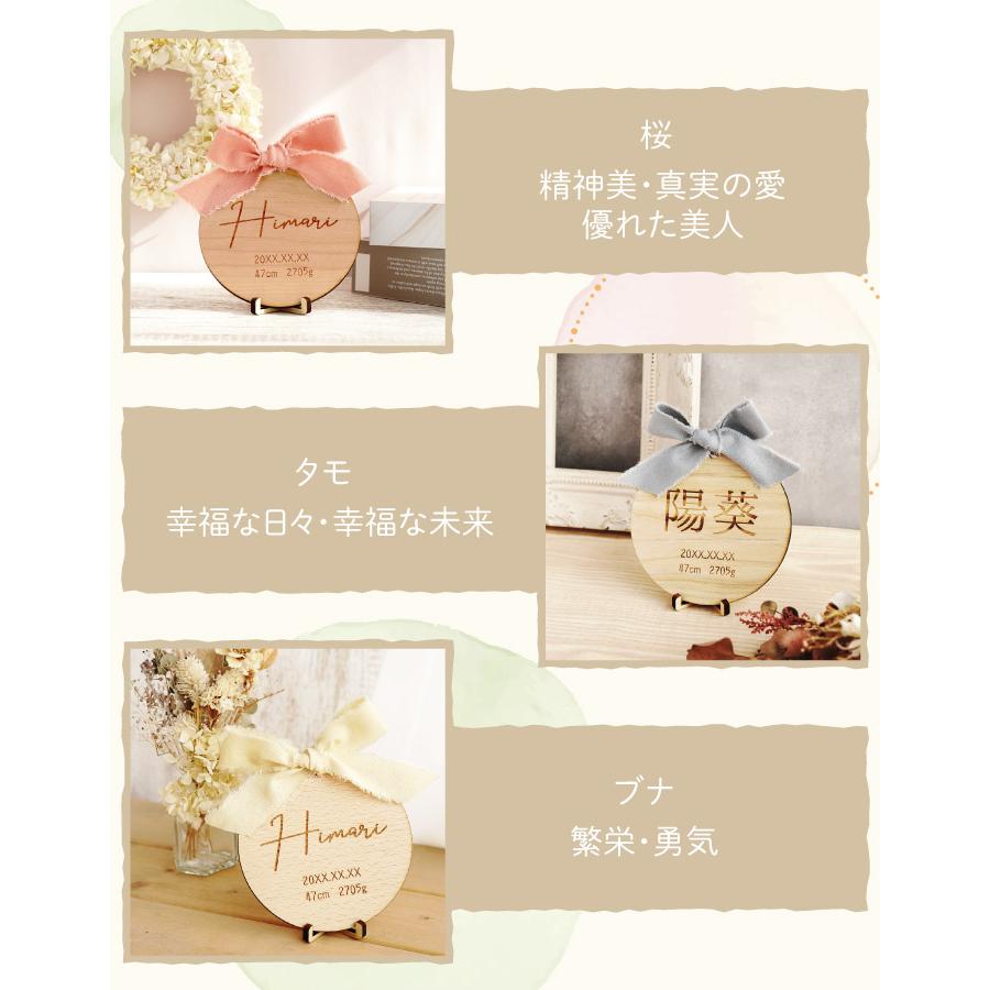 命名書 おしゃれ オーダー 名入れ プレゼント ギフト 木言葉で贈る命名