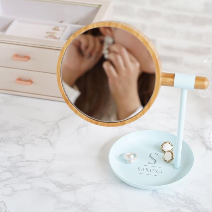 情熱セール 父の日 プレゼント 名入れ 名前入り ギフト 拡大鏡 付き 2way ミラー おしゃれ 卓上 アクセサリートレイ 誕生日 女友達 退職祝い 就職祝い 女性 Riosmauricio Com