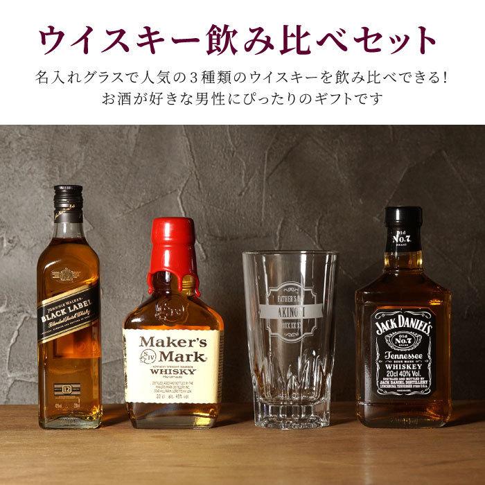 父の日 ウィスキー セット 名入れ プレゼント 名前入り ギフト ウイスキー 3種類 飲み比べ セット お酒 定年 退職祝い 男性 ご勇退 贈り物 60代 70代｜kizamu｜05