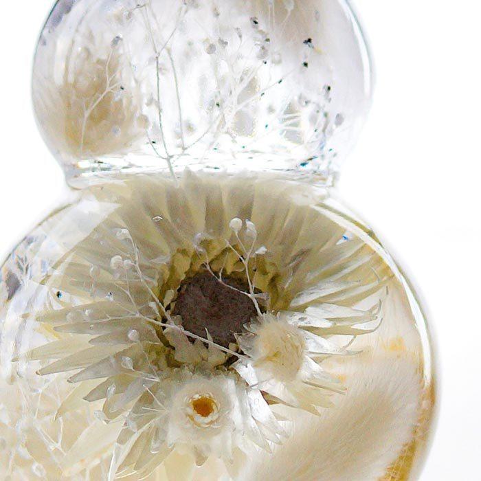 プレゼント 女性 名入れ 名前入り ギフト スノーマン ハーバリウム