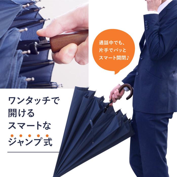 長傘 16本骨 名入れ プレゼント 実用的 名前入り ギフト メッセージver