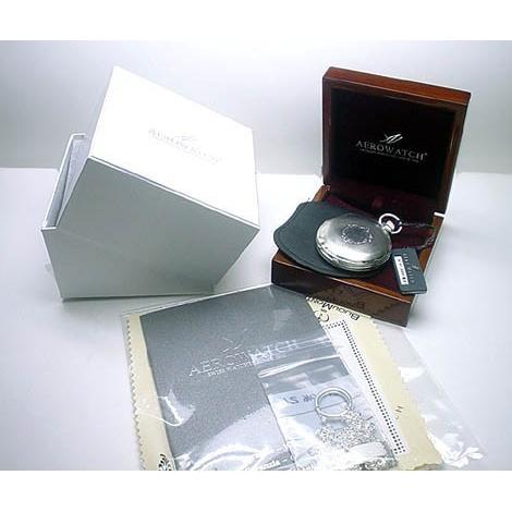 AERO/エアロ懐中時計 機械式 オールステンレススティール・ダブル