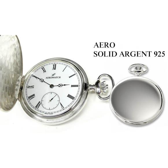 AERO/エアロ懐中時計 銀無垢シルバー/SILVER925 機械式手巻き　商品番号：55650A901｜kizamukronos｜04