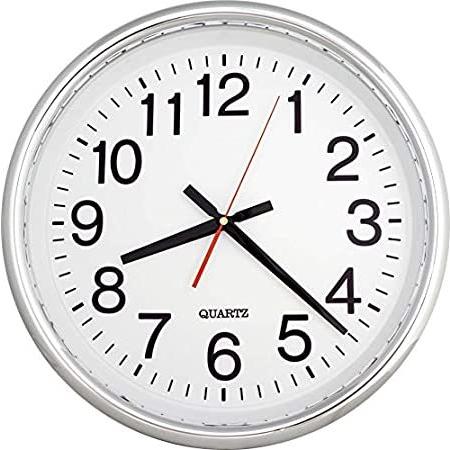2022最新のスタイル 壁時計 クォーツ 読みやすい3D数字 大判 16インチ ISHIWA(イシワ) 静か (W09 教室 ホームデコ オフィス ノンスティックムーブメント ワインラック
