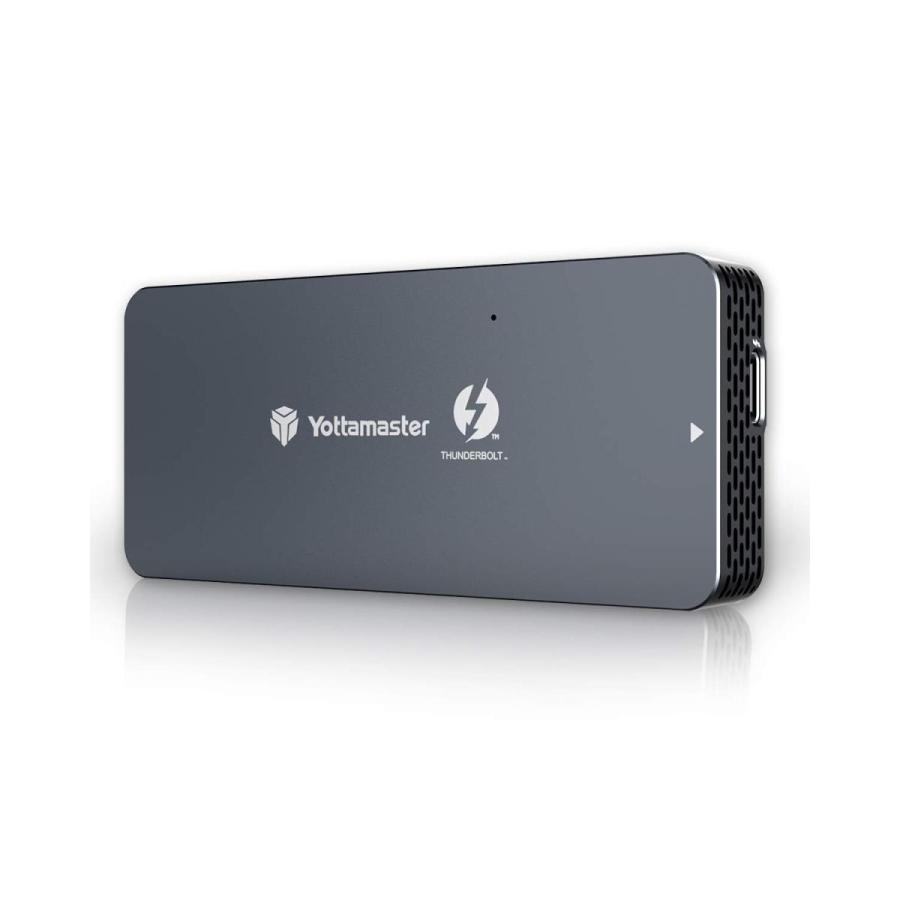 予約販売品 Yottamaster Thunderbolt 3 Nvme M 2 Ssdケース 40gbps超高速 最大読込速度 2800mb S ポータブル Ssd外付けケース 高放熱 アルミニウム製 グレー Tb1 T3 最安値に挑戦 Iniciatupyme Cl