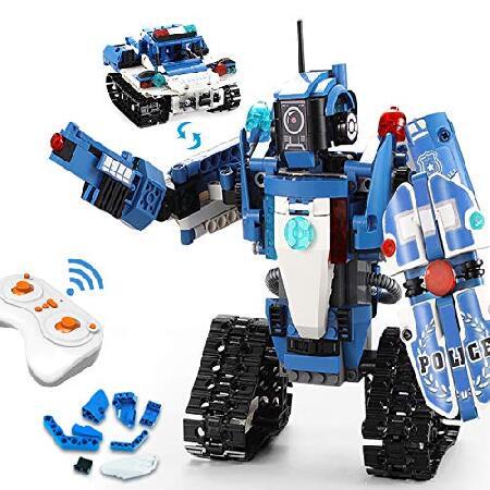 人気新品入荷 Kit Building Robot VERTOY for and Policeman Control Remote STEM 6-12, Kids ブロック