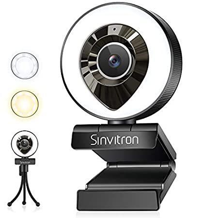 超人気高品質 Light, with Webcam HD Sinvitron Microphone, with Webcam 3 Adjustable Level Webカメラ