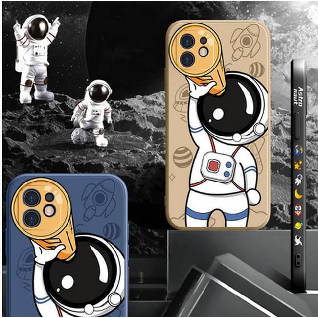 iphone13 ケース 宇宙飛行士 イラスト カバー ソフト シリコン
