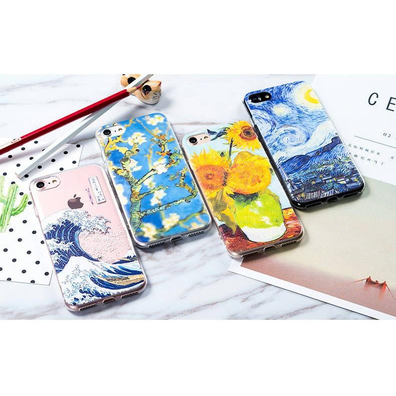 iphoneX XS ソフト ケース アート 名画 3D 立体 人気 薄型 : モバイル