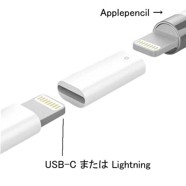 Apple Pencil 充電アダプター 第一世代用 ライトニング端子 Type-C USB-C Lightning 直接充電用 アダプター 互換品 PayPay ■｜kizawa-store｜09