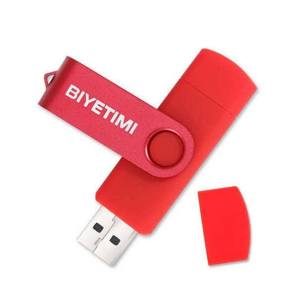 USBメモリ 16GB スマホ Android バックアップ microUSB USB 2端子付