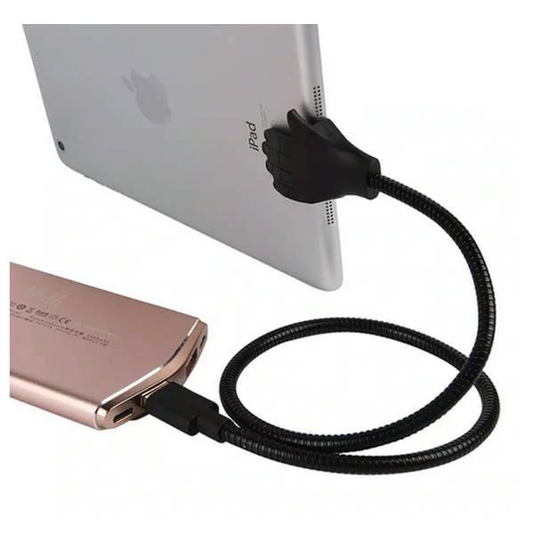 スマホLightning TYPE–C スタンド フレキシブル 新品 未使用 スタンドアップ充電ケーブル フレキシブルケーブル Lightning