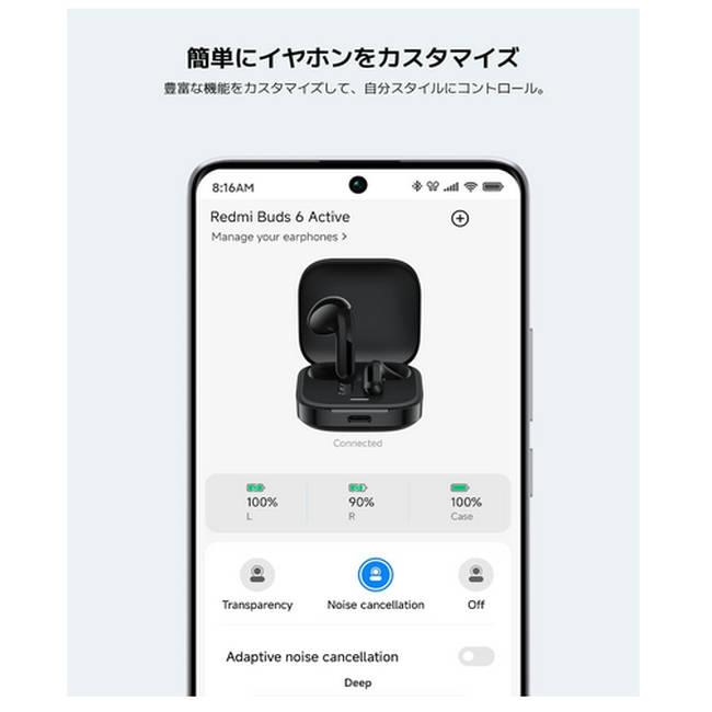 Xiaomi（シャオミ） ワイヤレスイヤホン Redmi Buds 6 Active 低遅延