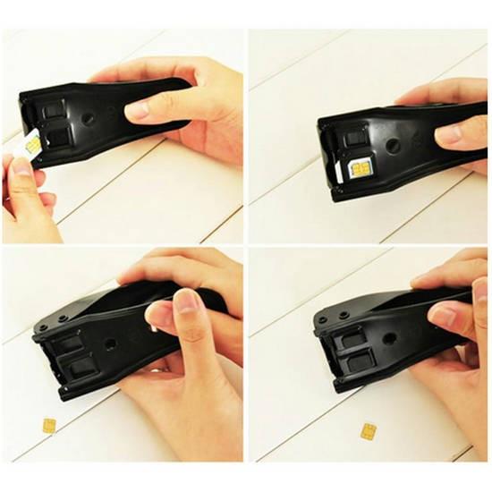 SIMカードカッター SIM変換アダプター+SIMトレイ+紙やすり : モバイル