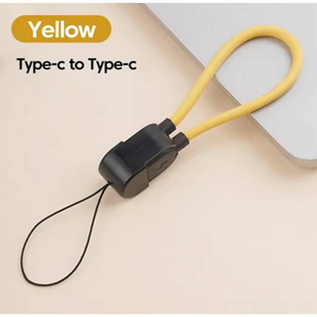 Type-C to 充電ケーブル ストラップ型 ショートケーブル PD 高速充電
