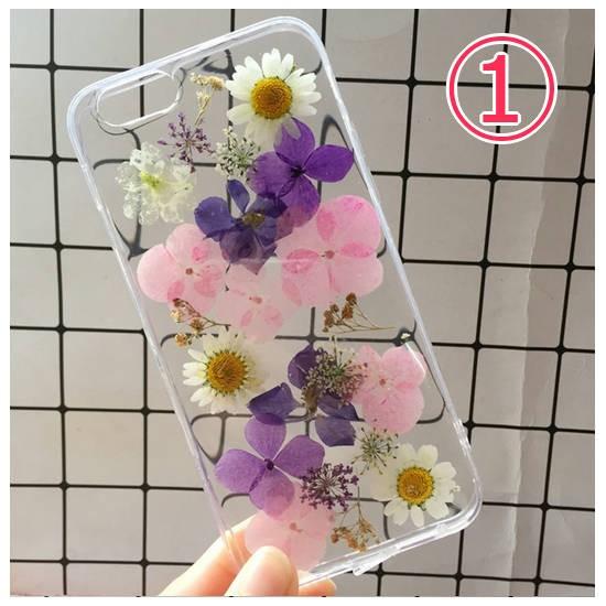 iphone 8 plus / 7 押し花 フラワー 花柄 ソフトケース カバー 人気 