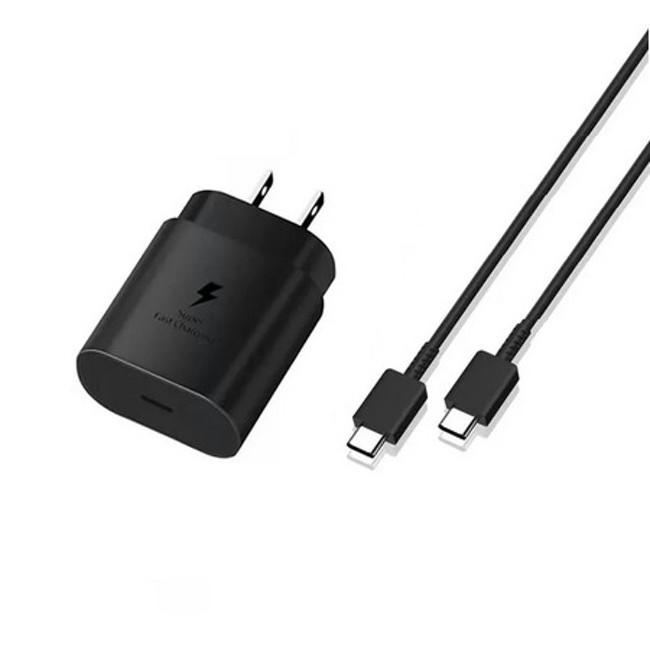 Galaxy Samsung 急速充電対応 25W ACアダプター 急速充電器 + Type-C