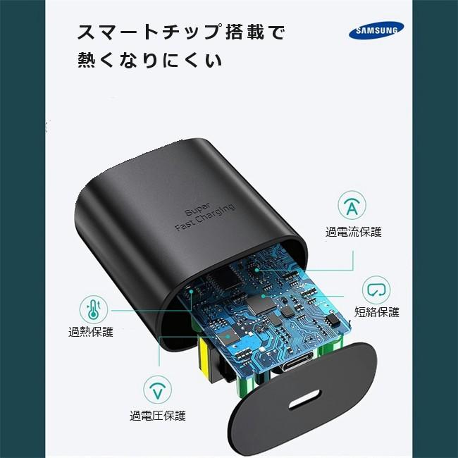 Samsung Galaxy 急速充電対応 25W ACアダプター 急速充電器 + Type-C to Type-Cケーブル (1m) 付き ACアダプタ EP-TA800 オリジナル ■｜kizawa-store｜06
