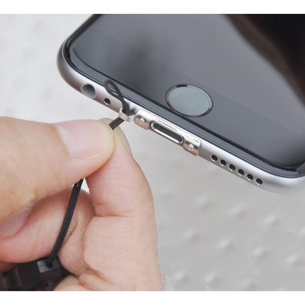 iphone 7 / 6s 6 各Plusも対応 ストラップホール ストラップホルダー