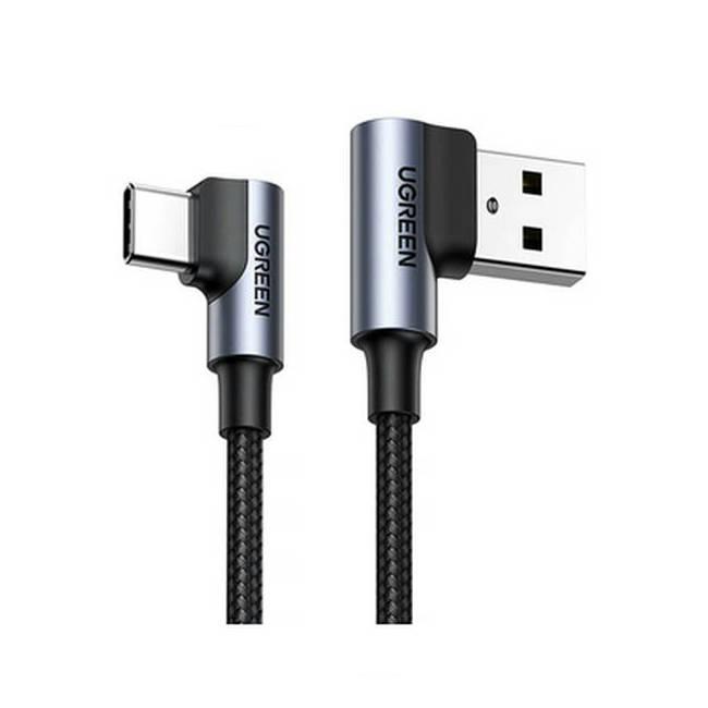 UGREEN TypeC ケーブル USB-A to Type-C L字 (50cm) 3A 急速充電