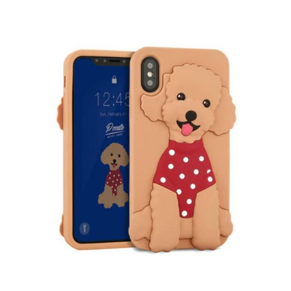 iPhone X / XS 犬 立体ケース カバー dog かわいい 人気 DESIGN SKIN