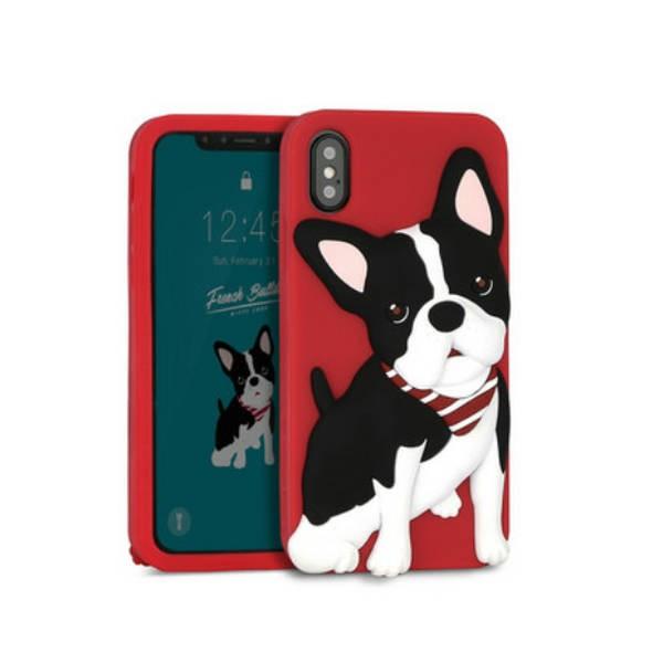 iPhone X / XS 犬 立体ケース カバー dog かわいい 人気 DESIGN SKIN