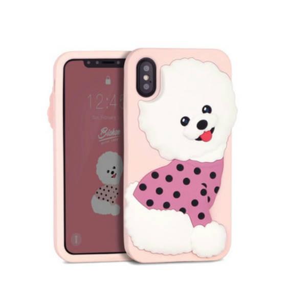 iPhone X / XS 犬 立体ケース カバー dog かわいい 人気 DESIGN SKIN