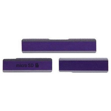 Xperia Z SONY Z1 SO-01F 用 サイド キャップ カバー (3点セット) 互換