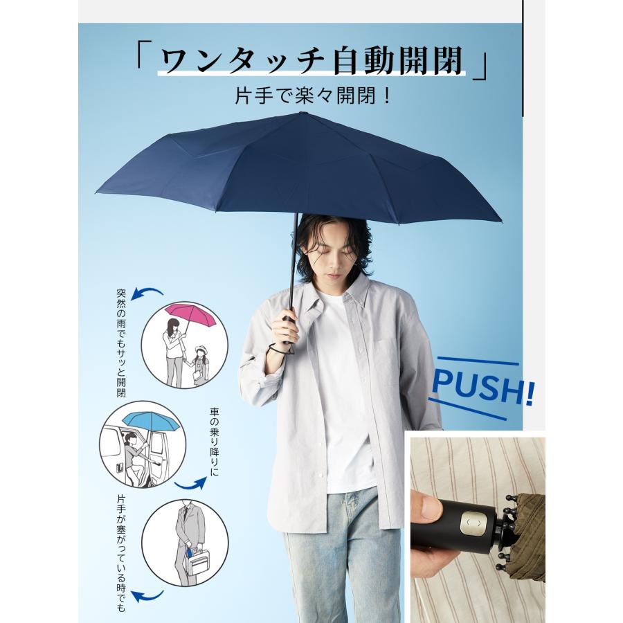 KIZAWA 折りたたみ傘 形状安定 大きいサイズ ワンタッチ 自動 KIZAWA 折りたたみ傘 形状安定 大きいサイズ ワンタッチ 自動