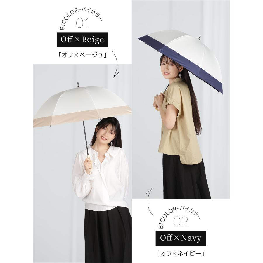 KIZAWA 日傘 長傘 完全遮光 UVカット 100%遮光 深張り ドーム型