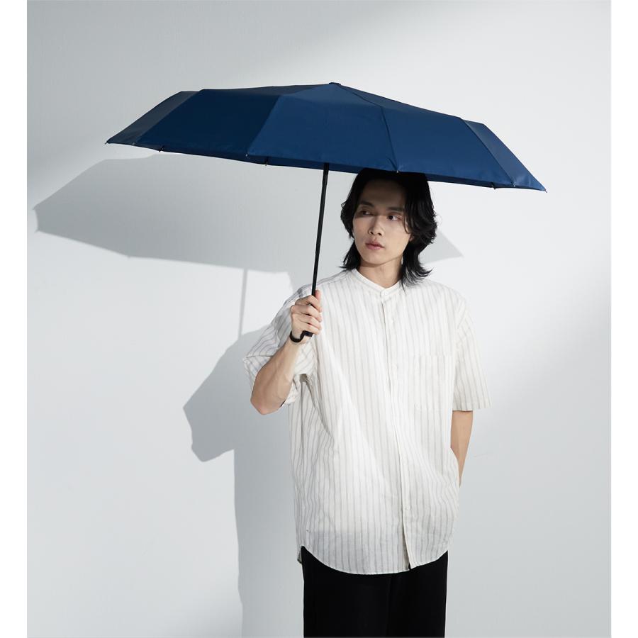 KIZAWA 雨傘 折りたたみ傘 自動開閉 大きい 10本骨 メンズ 折り畳み傘