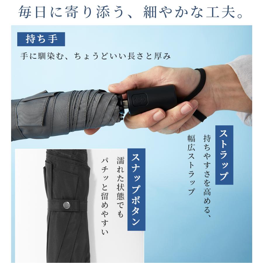 KIZAWA 雨傘 折りたたみ傘 自動開閉 形状記憶 軽量 傘 メンズ