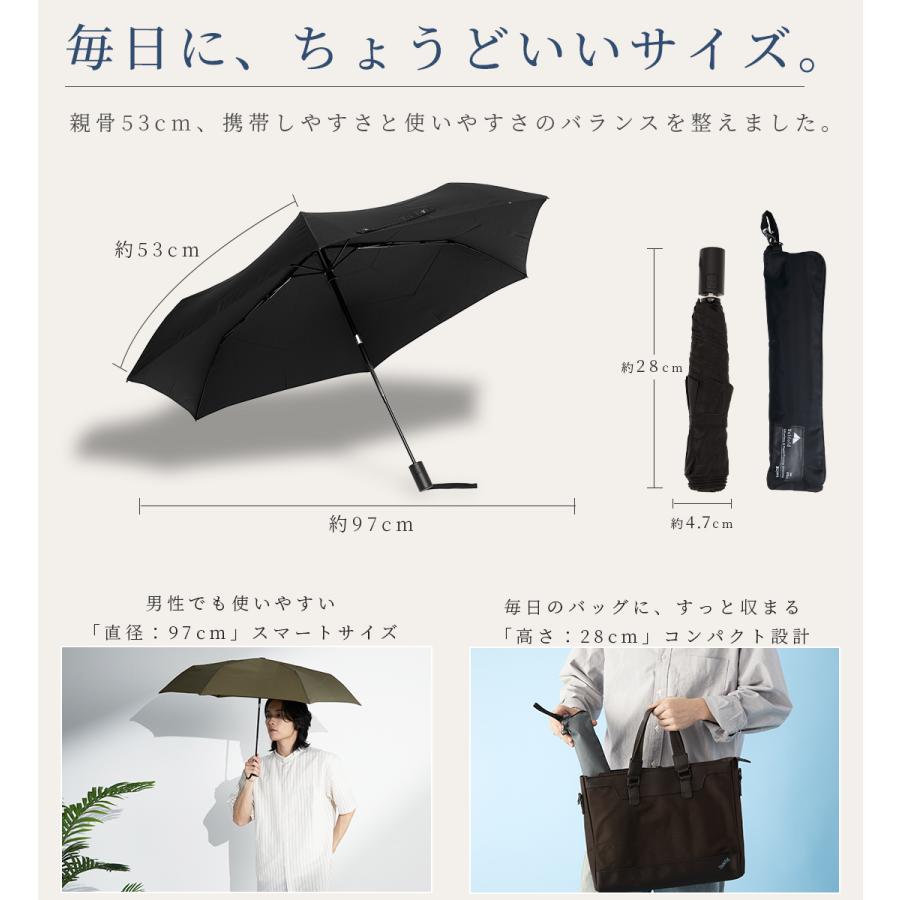 KIZAWA 雨傘 折りたたみ傘 自動開閉 形状記憶 軽量 傘 メンズ