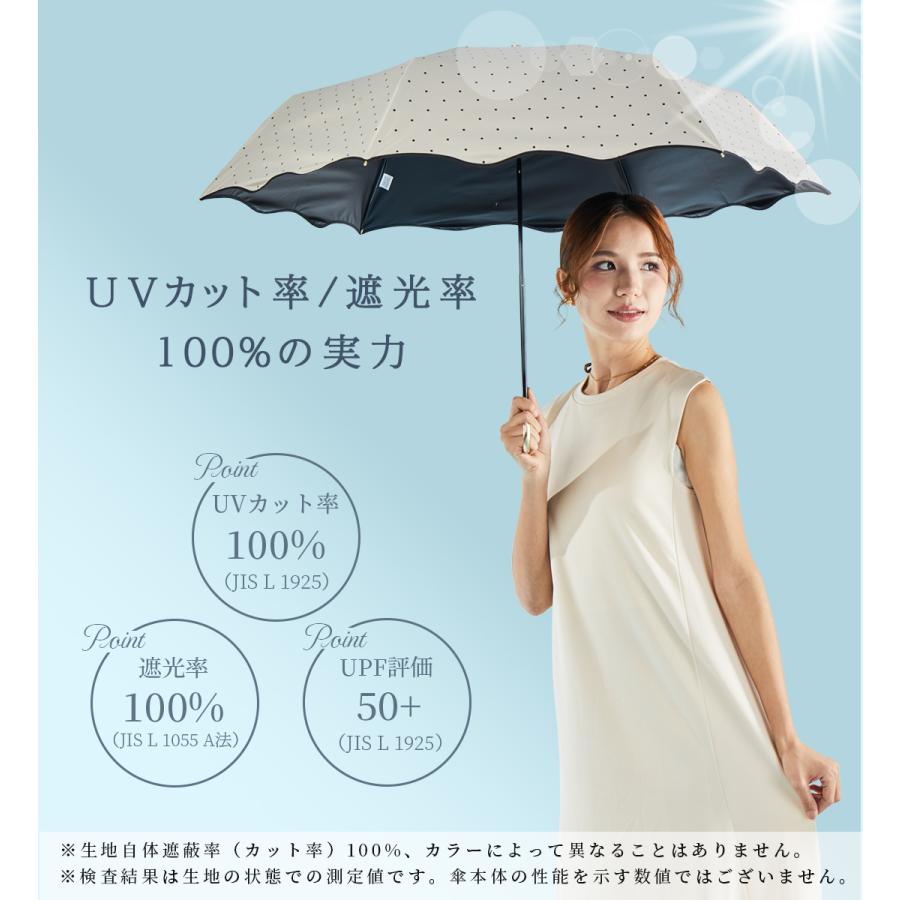 KIZAWA 日傘 完全遮光 折りたたみ 大きい 晴雨兼用 軽量 コンパクト uv