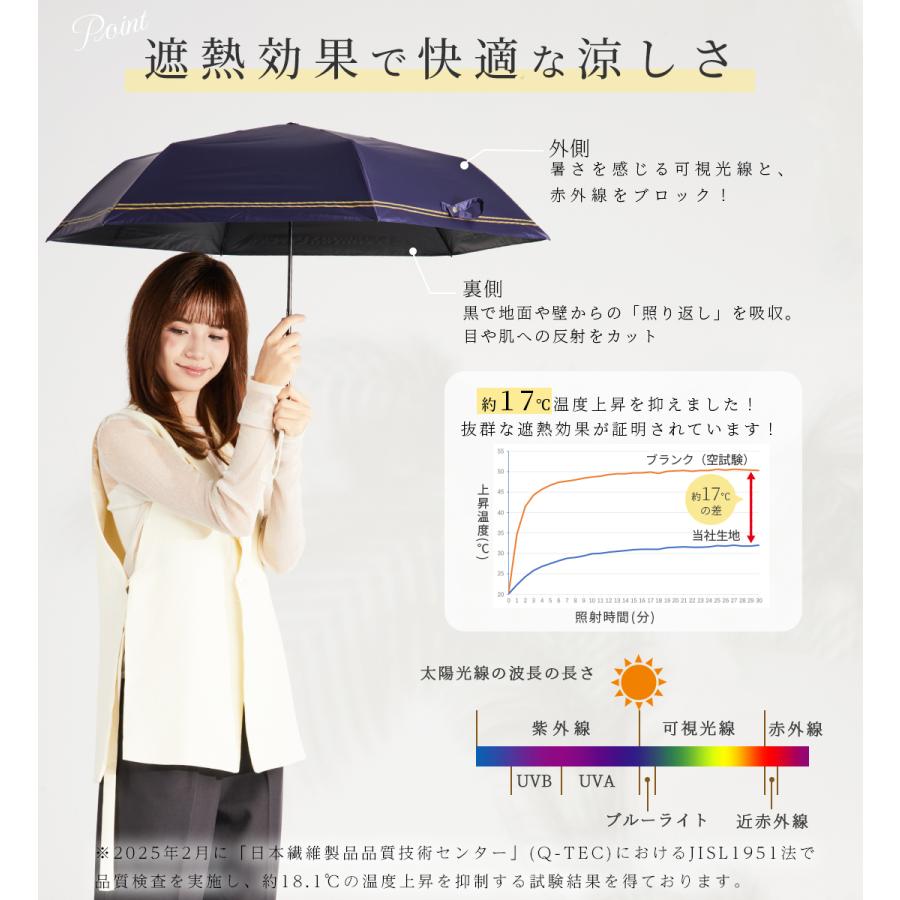 KIZAWA 日傘 完全遮光 折りたたみ 軽量 コンパクト 晴雨兼用 uvカット