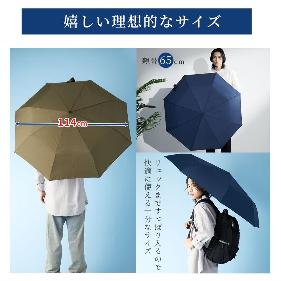 KIZAWA 折りたたみ傘 大きい 雨傘 形状記憶 折り畳み傘 メンズ 耐風 風