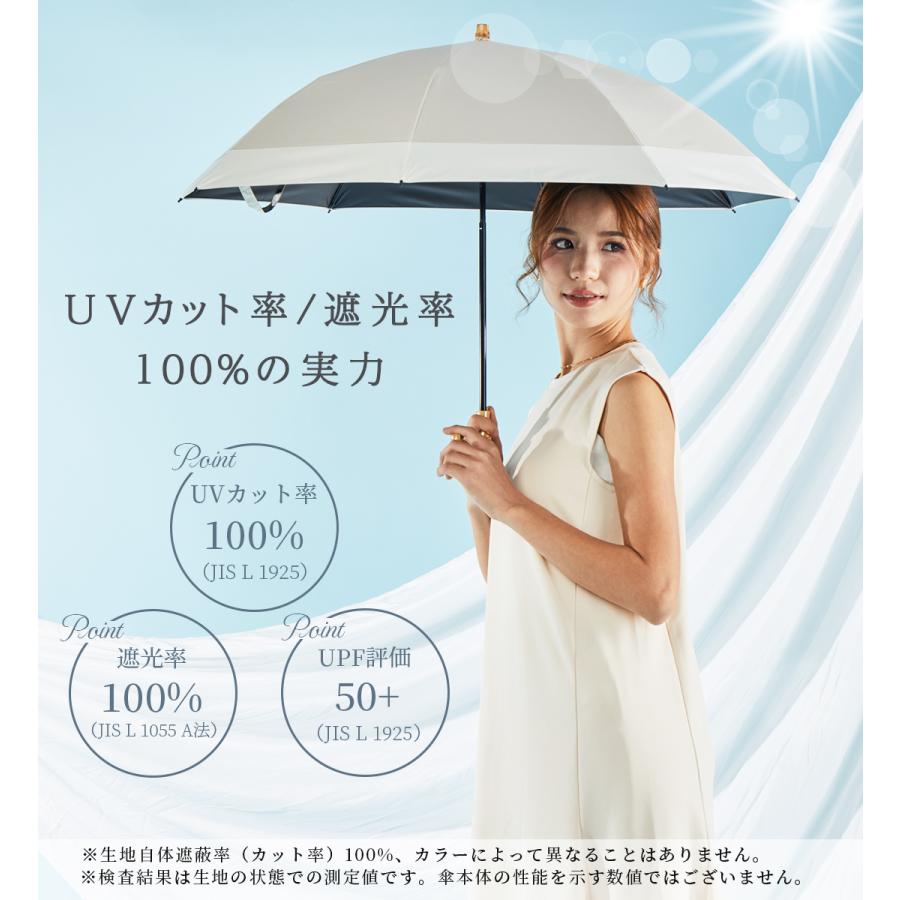 KIZAWA 日傘 完全遮光 折りたたみ 長傘 2WAY 晴雨兼用 8本骨 uvカット