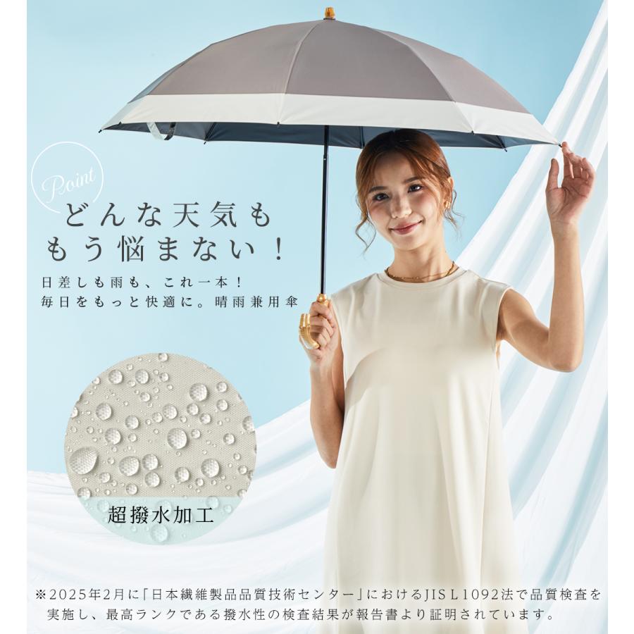 hands 折りたたみ傘 全天候対応55cm UVカット2本セット KIZAWA 日傘 完全遮光 折りたたみ 長傘 2段折り 晴雨兼用 8本骨 雨傘