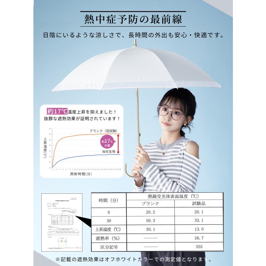 KIZAWA 日傘 完全遮光 長傘 レディース 晴雨兼用 UVカット100