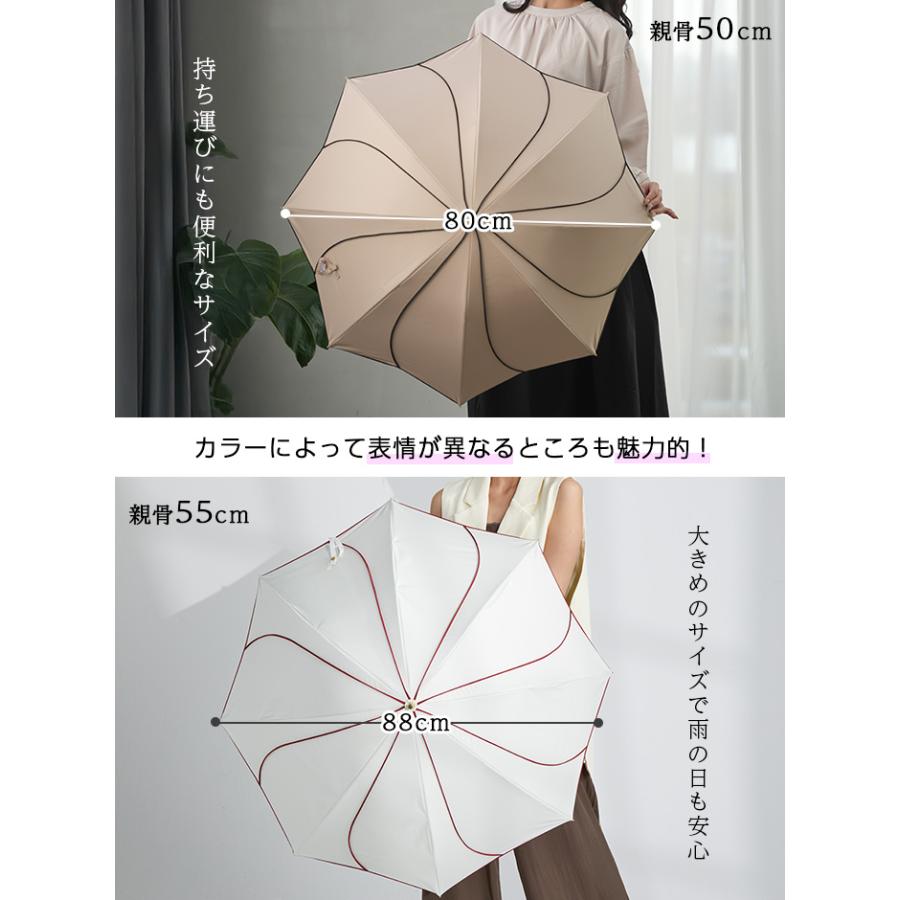 KIZAWA 日傘 長傘 完全遮光 晴雨兼用 傘 雨傘 レディース UV