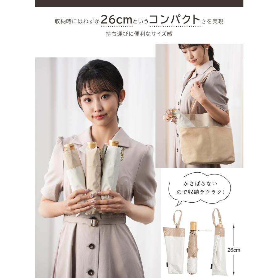 KIZAWA 畳みやすい 形状記憶 日傘 折りたたみ傘 完全遮光 uvカット 遮