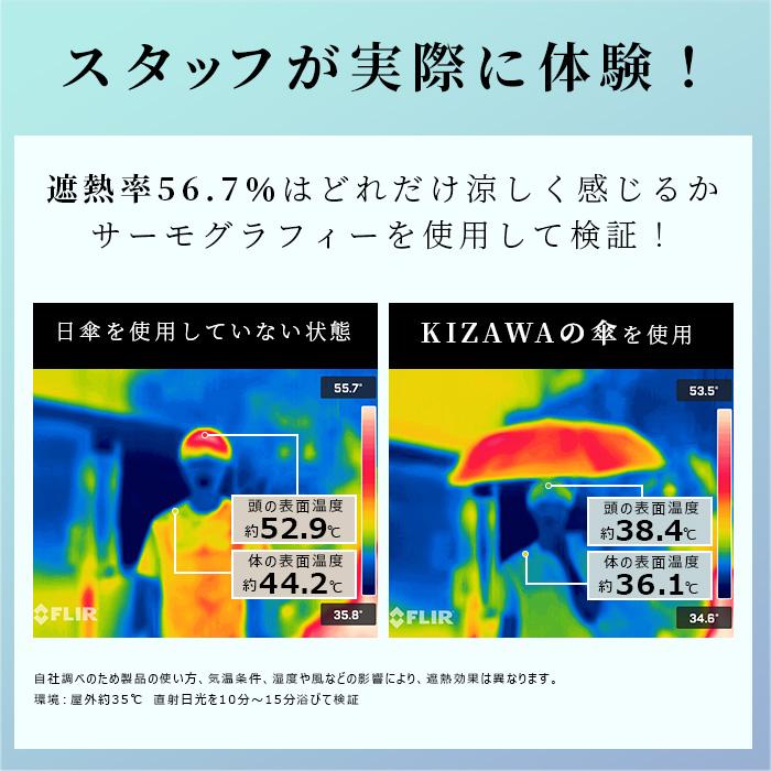 日傘 完全遮光 折りたたみ傘 ミニ 軽量 コンパクト 晴雨兼用 折り畳み傘 レディース メンズ 紫外線対策 uvカット100% 遮熱 子供 小学生 遮光 撥水 mini ギフト | KIZAWA | 11