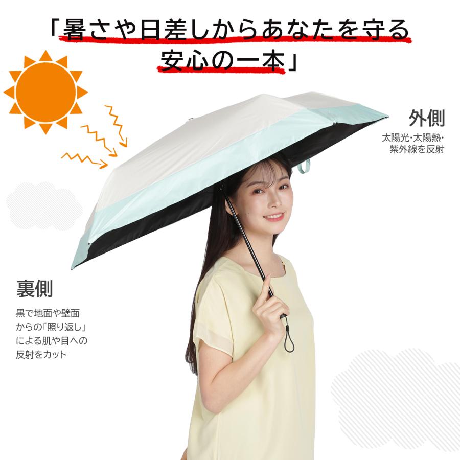 新素材新作 日傘 折り畳み傘 黒花柄 完全遮光 UVカット 遮熱 軽量 晴雨兼用 折畳.