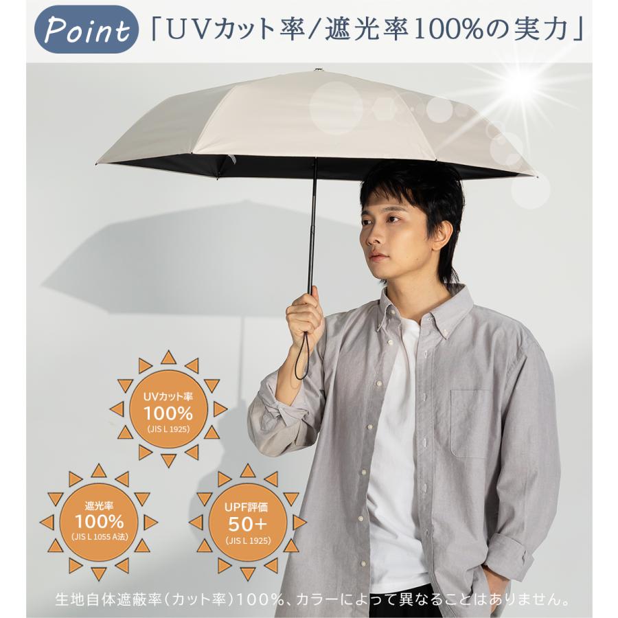 KIZAWA 日傘 完全遮光 折りたたみ 超軽量117g〜 コンパクト 晴雨兼用