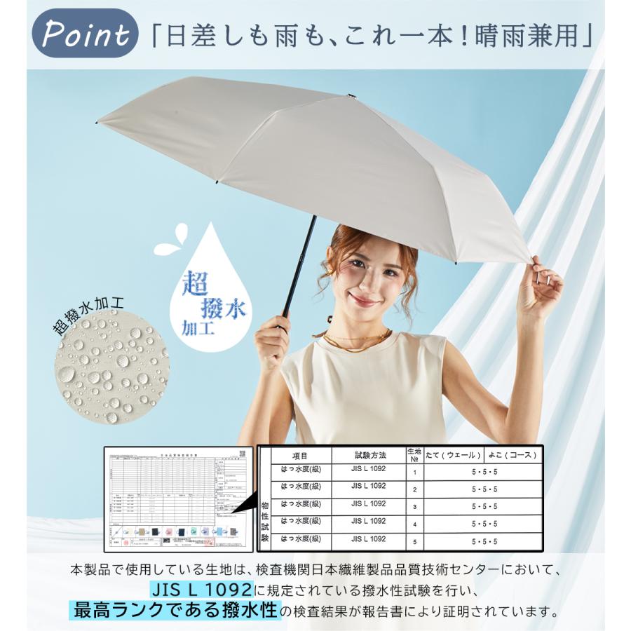 KIZAWA 日傘 完全遮光 折りたたみ 超軽量117g〜 コンパクト 晴雨兼用