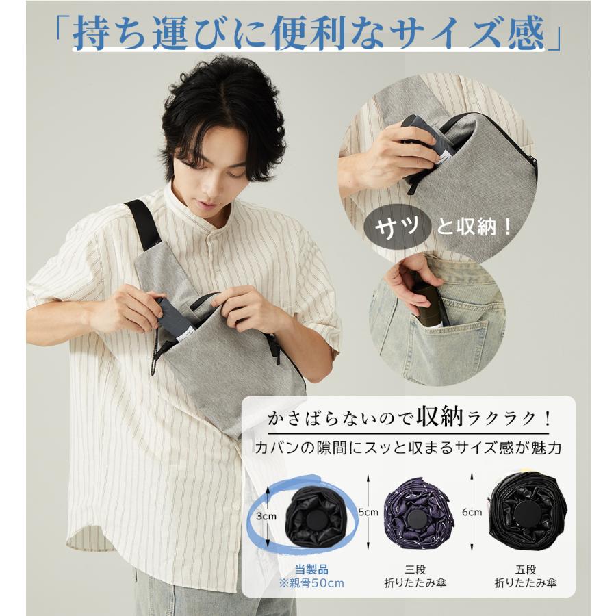 雨傘 折りたたみ傘 最軽量 コンパクト カーボン傘 折り畳み傘 69g メンズ レディース 超撥水 常備傘 男性 女性 誕生日 ギフト プレゼント U.Light pocket | KIZAWA | 14