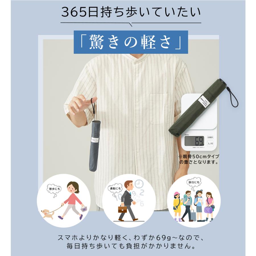 KIZAWA 雨傘 折りたたみ傘 最軽量 コンパクト カーボン傘 折り畳み傘